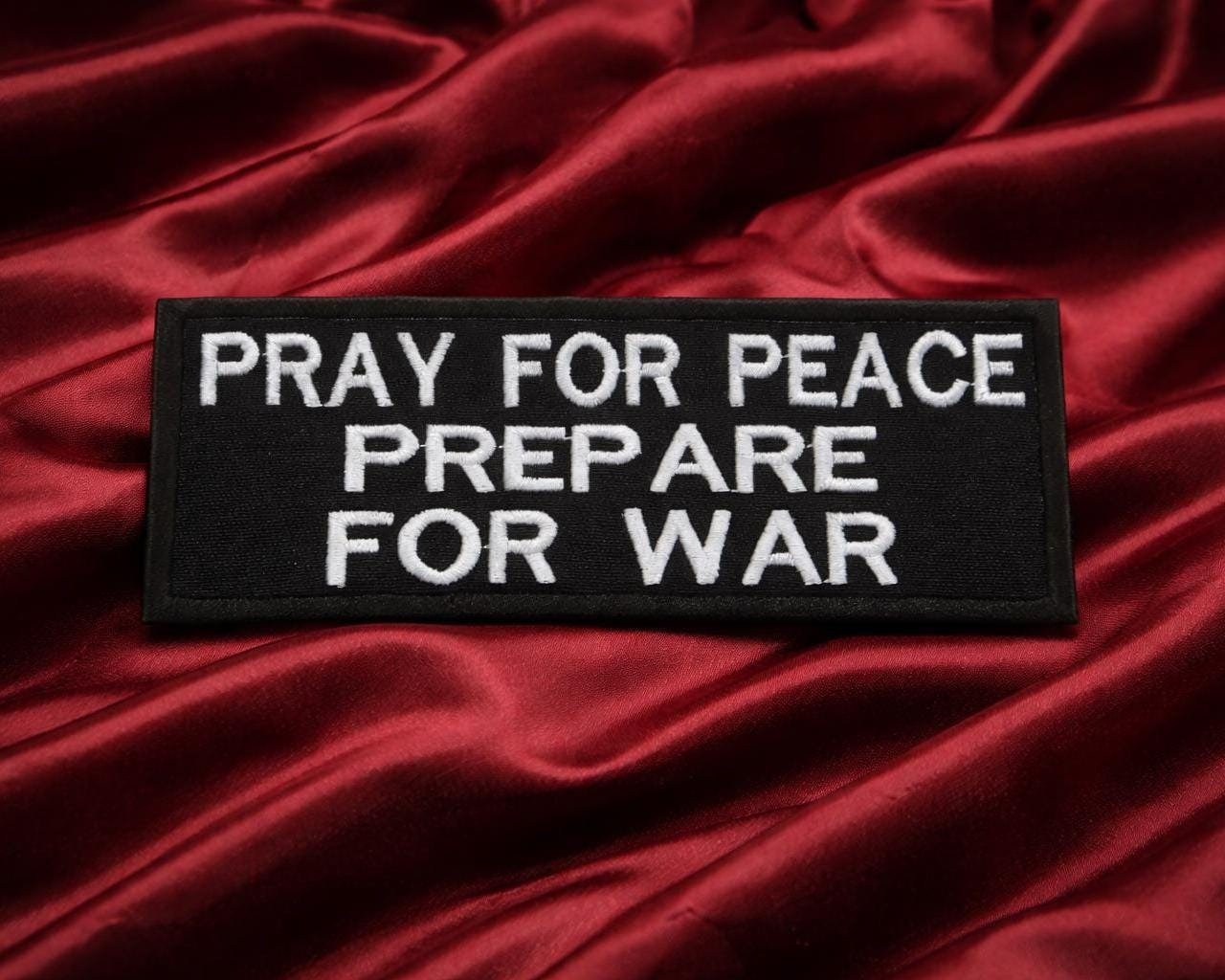 Pray for Peace Prepare for War Patch/iron-on Patch/military 