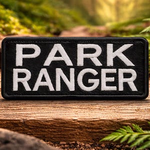 Park Ranger Patch/Bügelbild zum Aufbügeln/Sonderanfertigungen / gestickte Aufnäher / gestickte Applikation für Kleidung, Weste, Rucksäcke