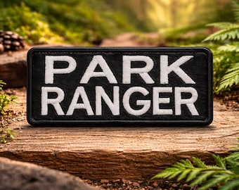 Park Ranger Patch/Iron-On Patch/National Park Badge/Forest Staff Uniform/Nature Trail/Embroidered Sew-On Appliqué for Clothing Vest Backpack