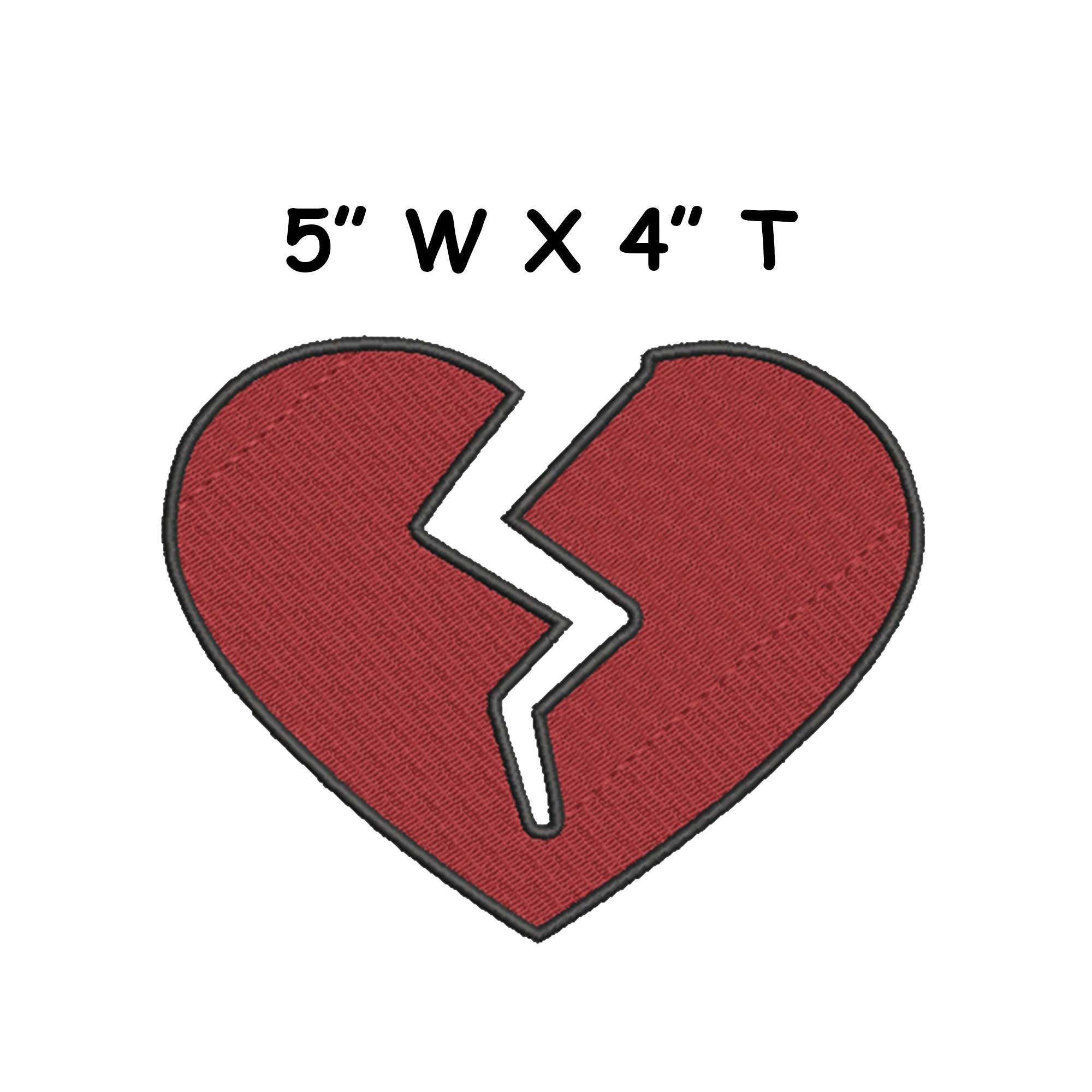 Bandaged Heart Iron-On Patch: Broken Break Heartbreak Heartbroken  Anatomical