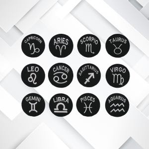 Zodiac Sign Patch – Astrology Embroidered Iron-On Sew-On Badge for Jackets, Backpacks, Clothing, Tote Bags & DIY Cosmic Gifts