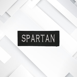 Spartan Warrior Patch – Embroidered Iron-On Military Crest for Jackets, Vests, Greek 300 Shield, Custom War Badge for Clothing & Gear