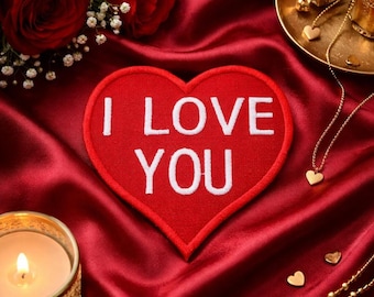 I Love You Heart Patch/iron-on Patch/romantic Valentine's Day