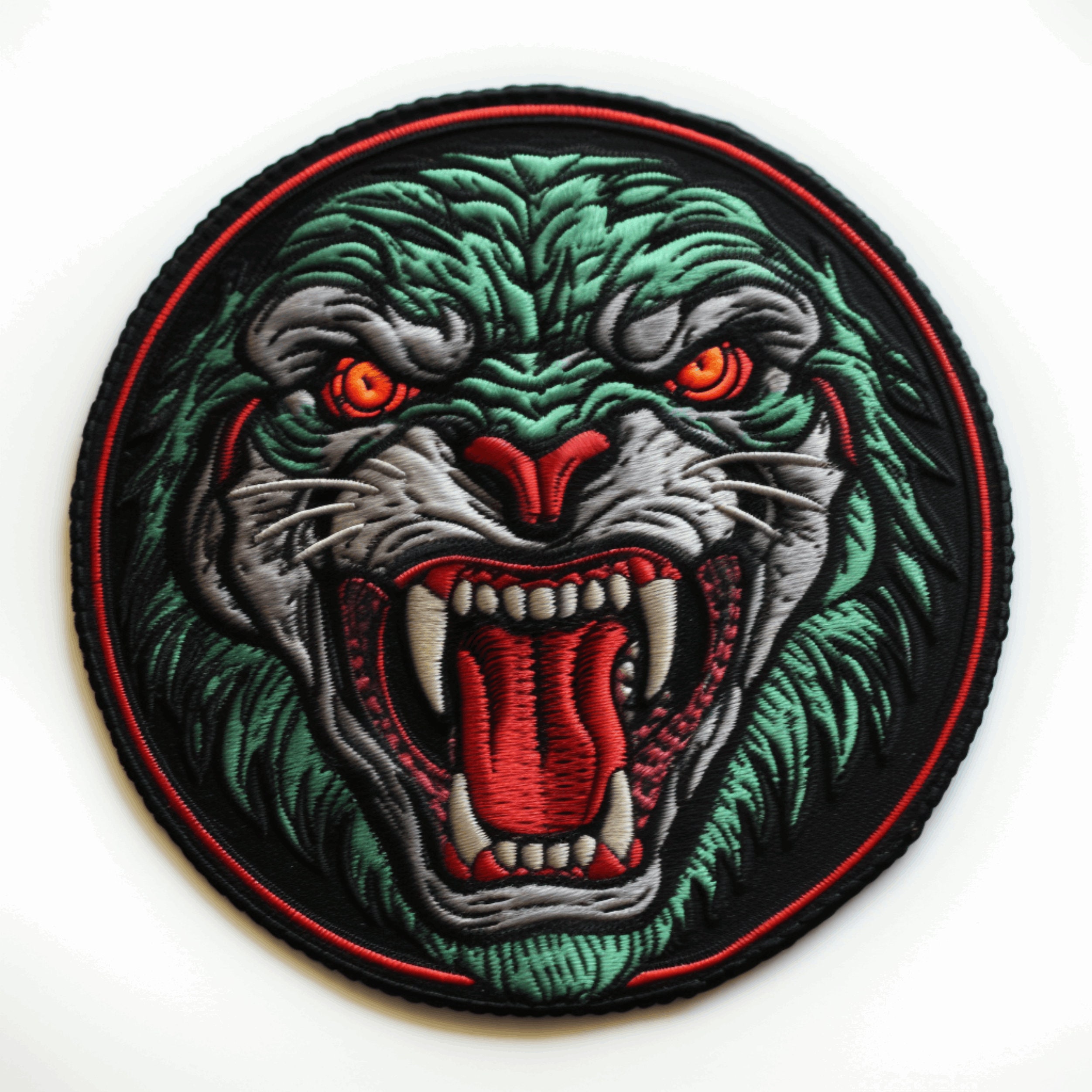 The Roaring Gorilla Patch Embroidered Applique Iron on Sew on Emblem