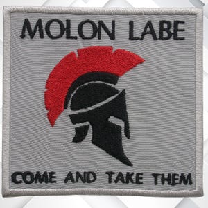 Spartan Helmet Patch – Embroidered Iron-On Name Badge for Jackets, Vests, Military Gear, Greek Warrior, Molon Labe, Tactical Emblem