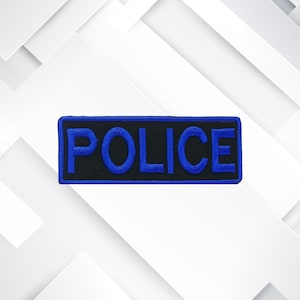 Iron On Police Patch – Embroidered Law Enforcement Badge for Uniforms, Tactical Vests, Backpacks, K9 Handlers, Jackets & Gear Bags