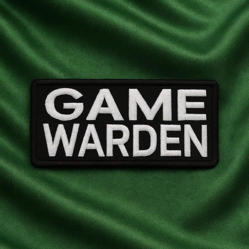 Game Warden Patch/Iron-On Patch/Law Enforcement Gear/Wildlife Officer Badge/Nature Patch/Embroidered Sew-On Appliqué for Clothing Backpack image 11