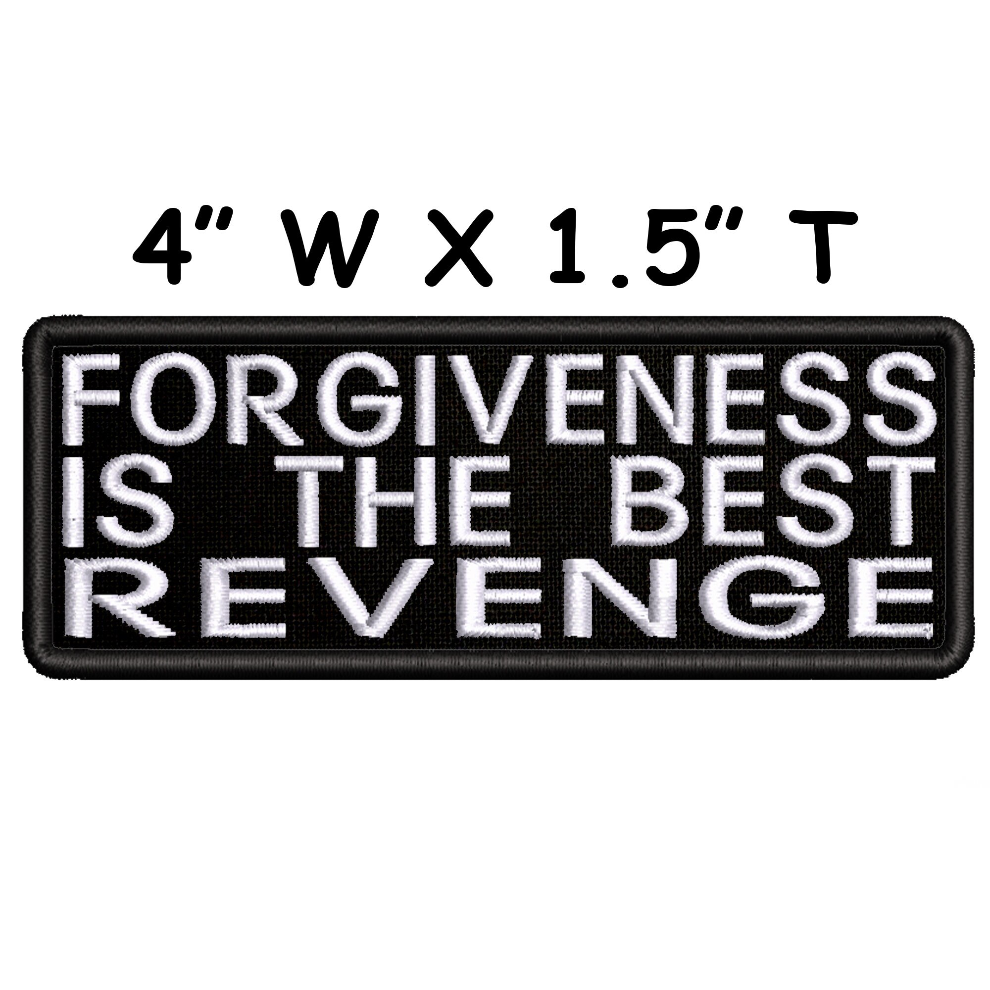 Forgiveness is the Best Revenge Embroidered Patch - Etsy Israel