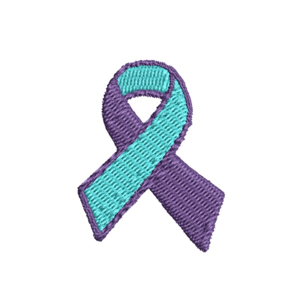 thumbnail image 2 of Autism Awareness Support Ribbon Embroidered Patch - Hook And Loop Applique By Blue Heron 2 of 2