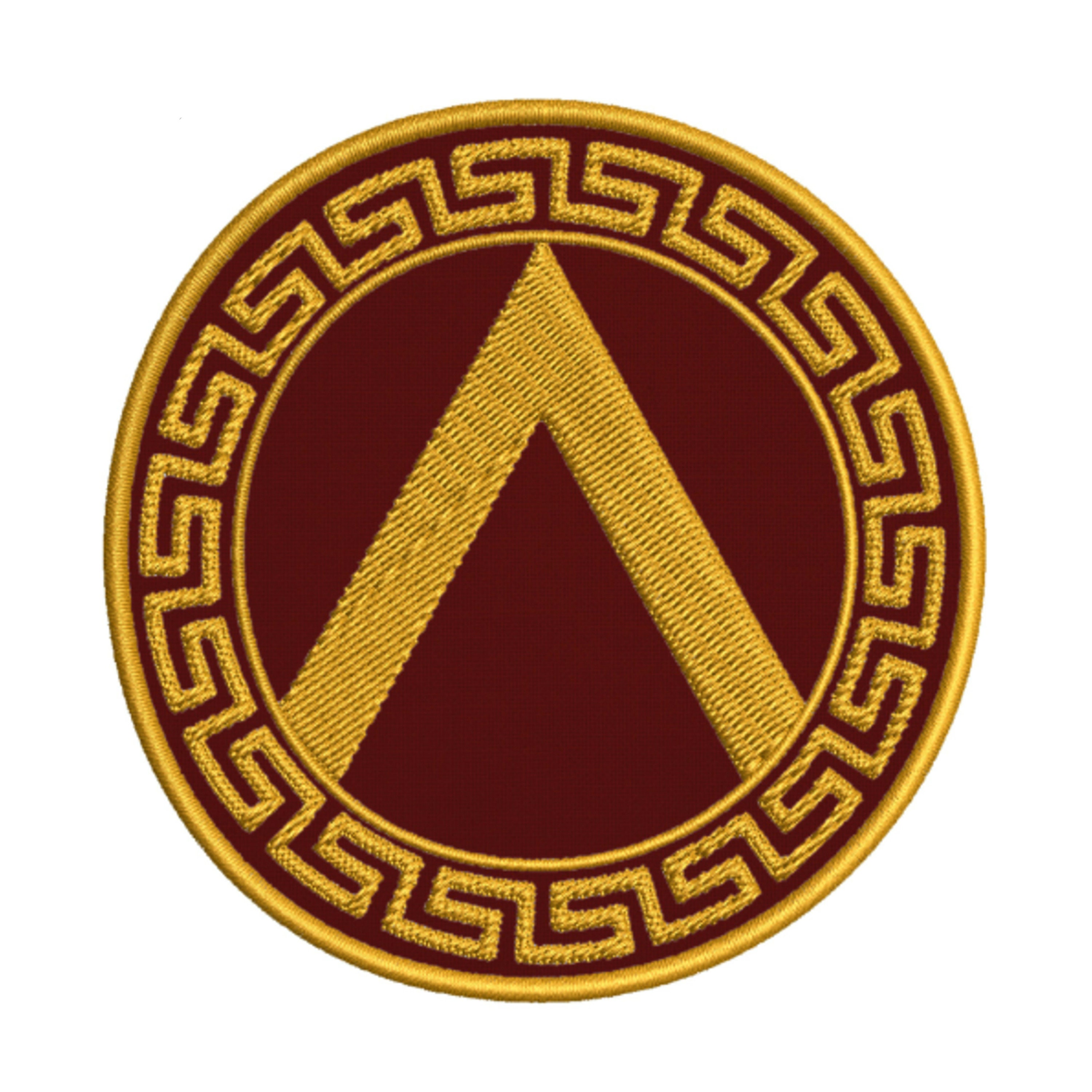 Spartan Shield Crest Embroidered Patch IronOn/SewOn Badge Etsy