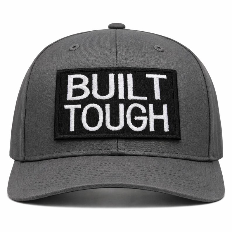 Built Tough Patch/Iron-On Patch/Funny Sayings/Sarcastic Dark Humor Gift/Embroidered Sew-On Applique for Clothing Vests/Jackets Backpacks image 2