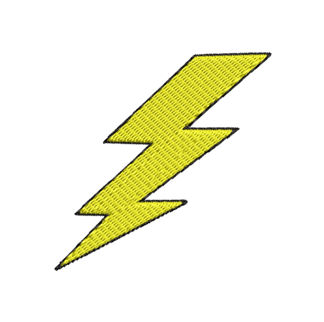Lightning Bolt Iron on Patch Adventure Storm Zeus Surfer Cool Etsy
