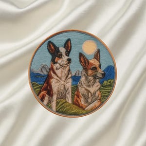 Blue Heeler Patch/Iron-On Patch/Dog Breed/Sew-On Appliqué for Dog Harness & Leashes Pet Beds Clothing Vest/Jackets Backpacks Gear Hats