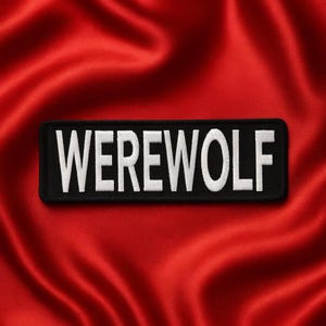 Naszywka z wilkołakiem/naszywka do prasowania/haftowana aplikacja do naszycia na kostium, kurtkę, plecak, cosplay, prezent dla fanów gotyckiego horroru, dekoracja na Halloween