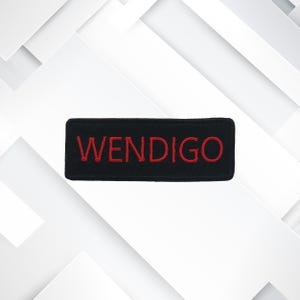 Wendigo – Embroidered Iron-On/Sew-On/Hook Horror Patch for Jackets, Vests, Costumes, Clothing, Cryptid Fans, X-Files Collectors, & Gifts