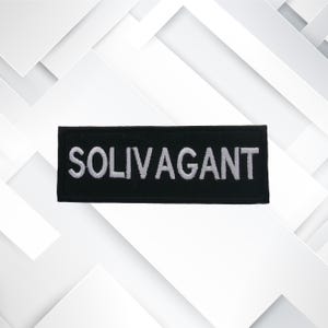 Solivagant Patch Embroidered DIY Iron-on/Sew-on Premium Applique Vest Jacket Clothing Backpack, Wander, Funny Saying, Personalized Gifts