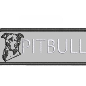 Pitbull Dog Patch/Dog Breed/Iron-On Patch/Embroidered Sew-On Appliqué for Clothing, Vest/Jackets, Bags, Best Friend Patch/Uniques Pet Gifts image 14