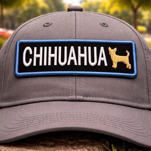 Patch chihuahuahond/opstrijkpatch/speelgoedpatch/familiehuisdier/cadeau Sassy-hond/geborduurde opstikapplicatie voor kledingvest/jas hondentuig afbeelding 2