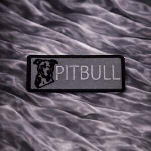 Pitbull Dog Patch/Dog Breed/Iron-On Patch/Embroidered Sew-On Appliqué for Clothing, Vest/Jackets, Bags, Best Friend Patch/Uniques Pet Gifts image 4