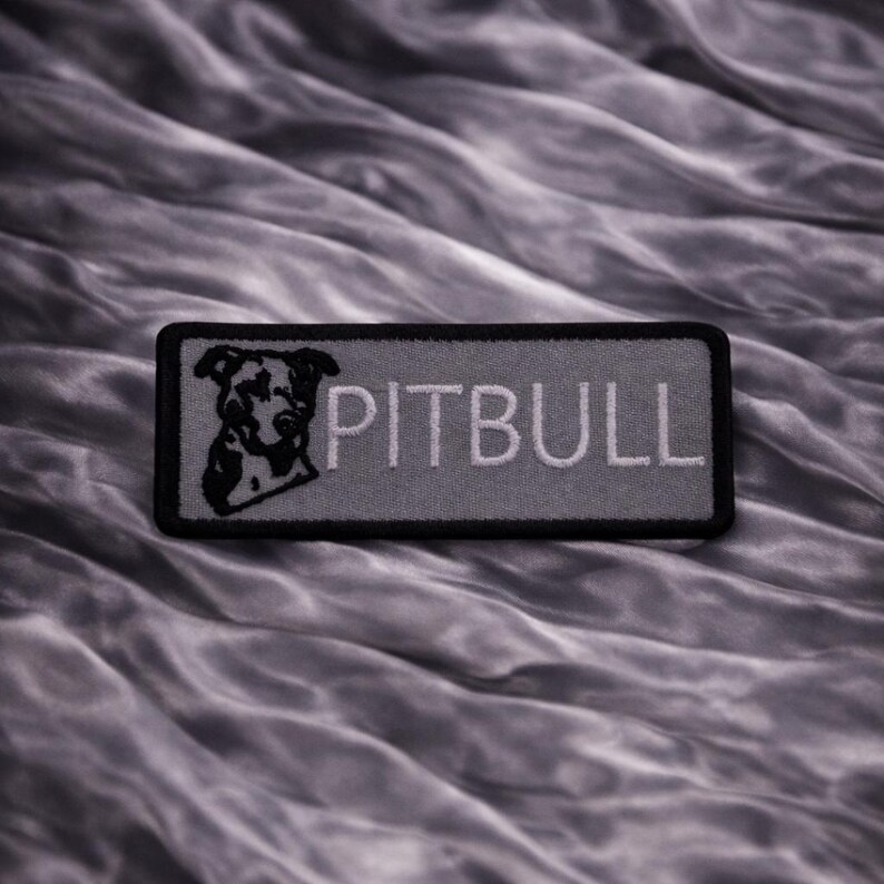 Pitbull Dog Patch/Dog Breed/Iron-On Patch/Embroidered Sew-On Appliqué for Clothing, Vest/Jackets, Bags, Best Friend Patch/Uniques Pet Gifts image 4