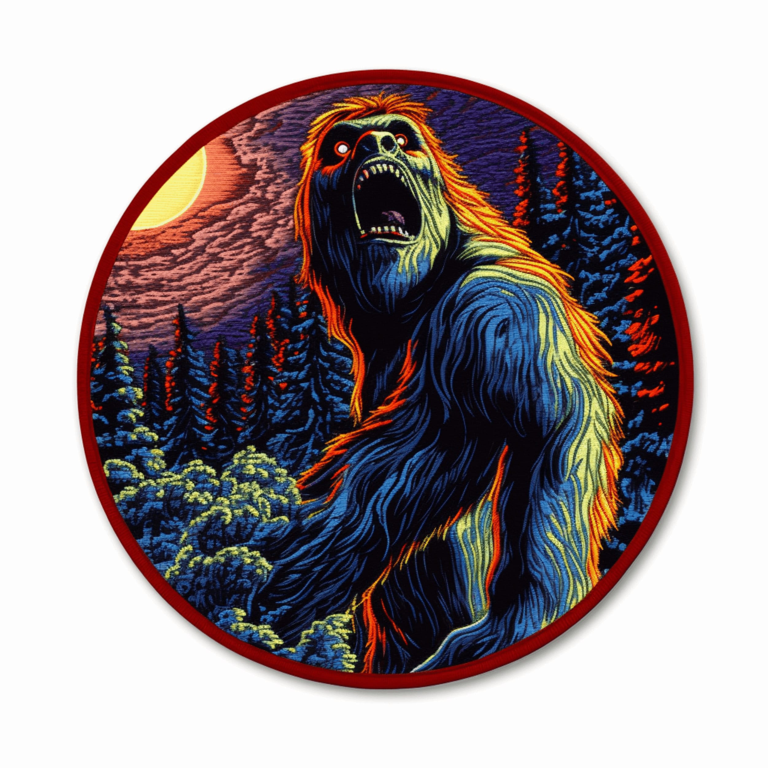 Retro Bigfoot Silhouette & Sequoia T-Shirt - Believe! Retro Bigfoot Silhouette & Sequoia T-Shirt - Believe!