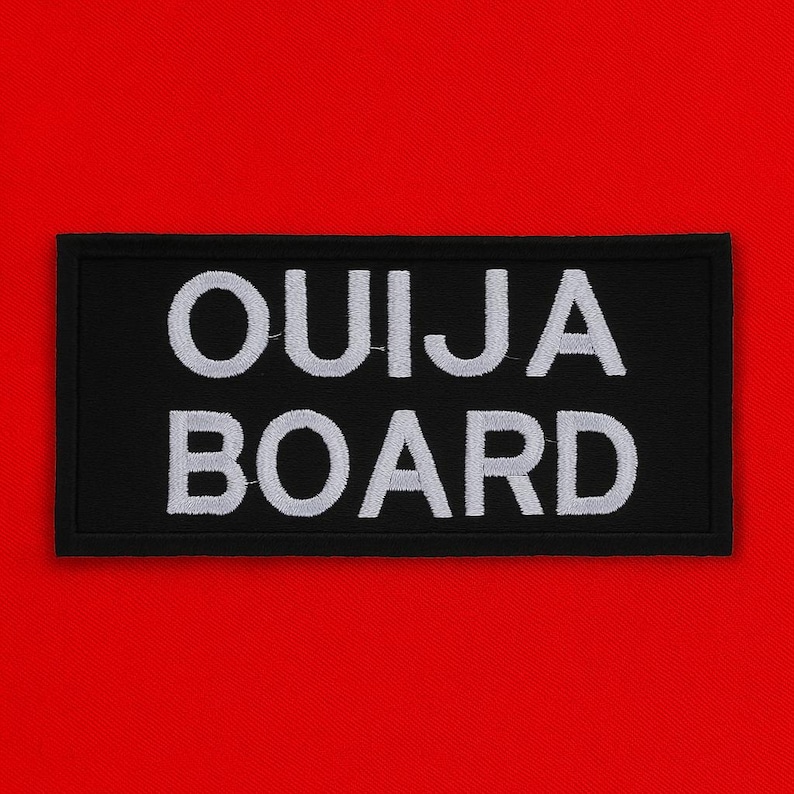 Parche de tablero Ouija/Parche termoadhesivo/Parche paranormal/Parche de bruja/Aplique bordado para coser en mochila, chaqueta o disfraz/Decoración oculta/Gótico imagen 1