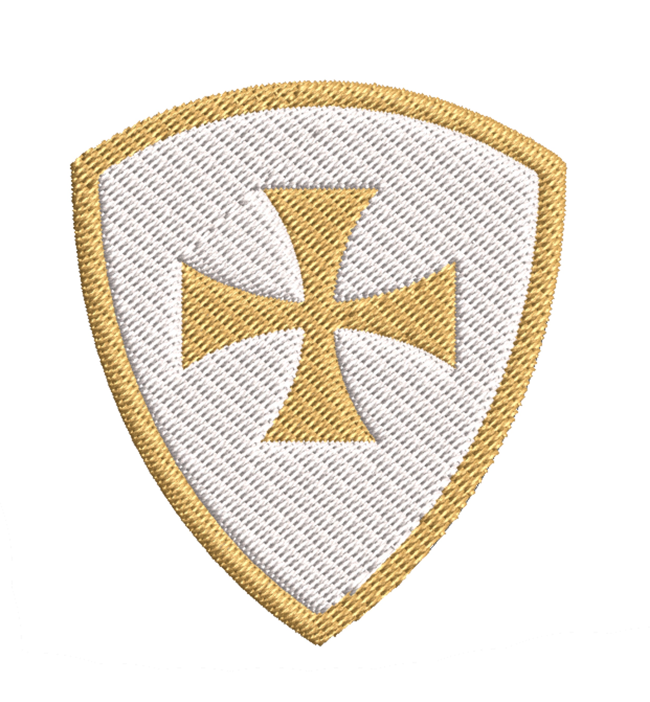 Knights Templars Crest Embroidered Patch Iron On / Sew On Etsy