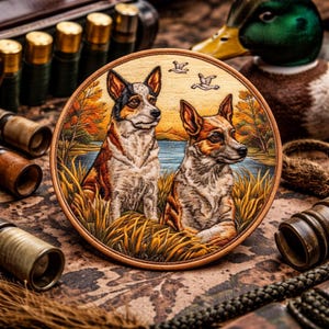 Blue Heeler Patch/Iron-On Patch/Dog Breed/Sew-On Appliqué for Dog Harness & Leashes Pet Beds Clothing Vest/Jackets Backpacks Gear Hats