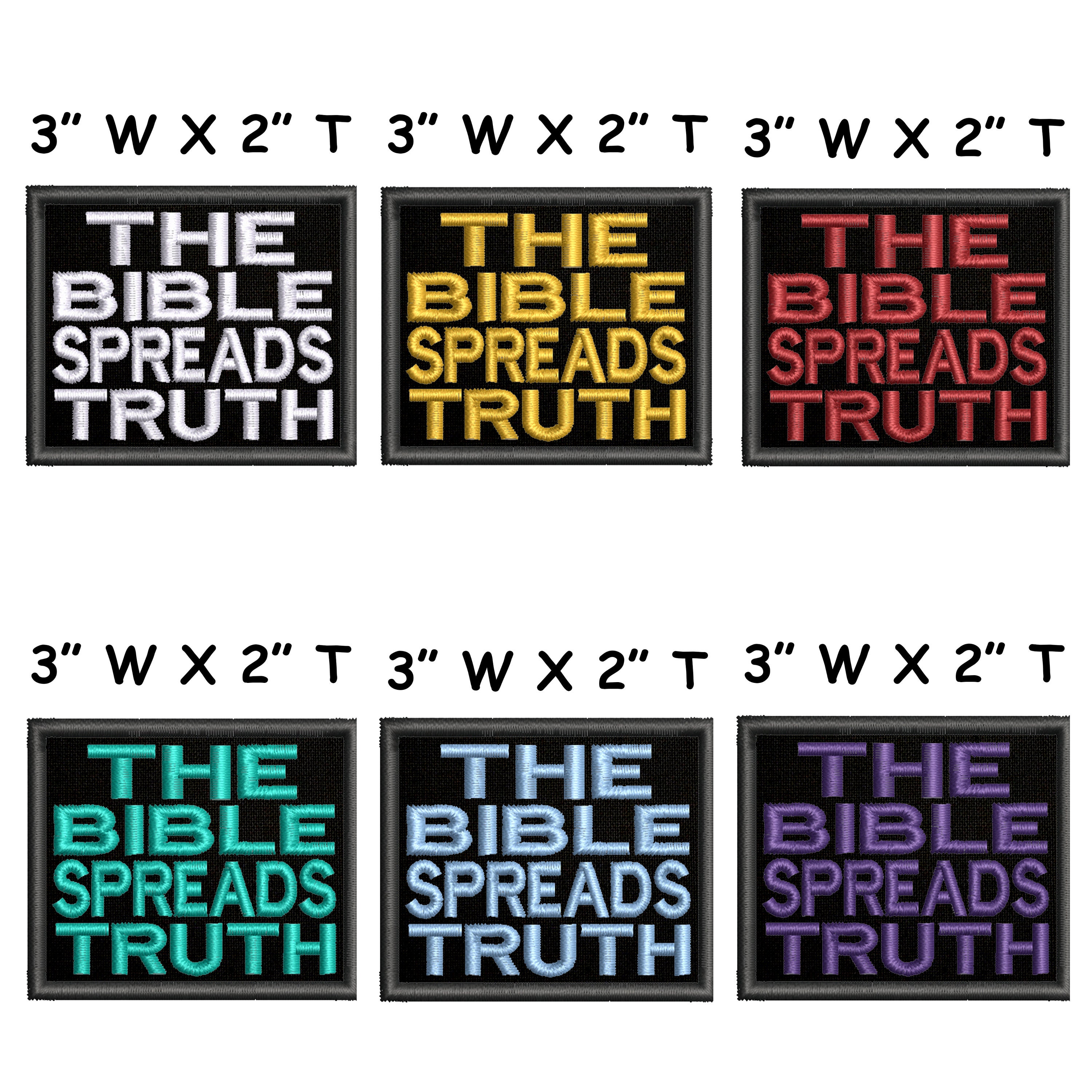 Spread Love Heart Embroidery Iron-on Christian Patch Bible Verse