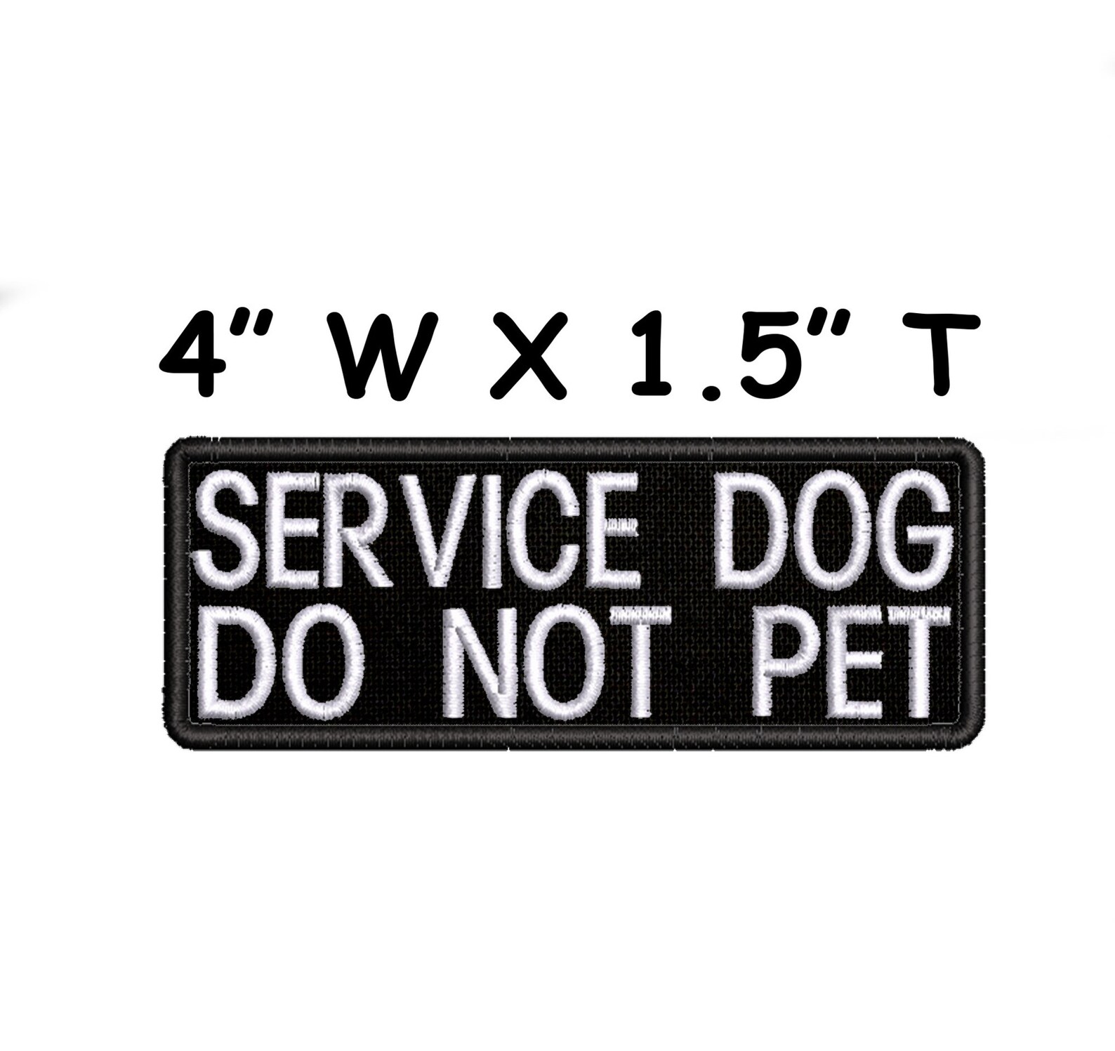 Service Dog Do Not Pet Embroidered Patch Iron on / Sew on Fun Etsy UK