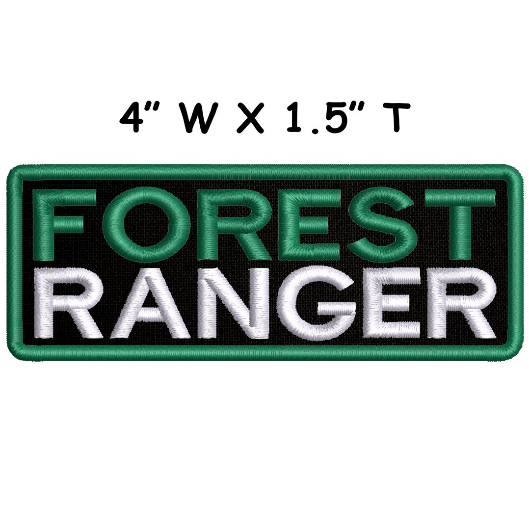 Forest Ranger Embroidered Patch Iron on / Sew on Custom Nature Badge ...