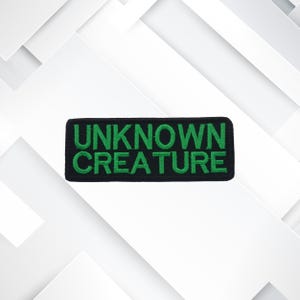 Unknown Creature – Embroidered Iron-On/Sew-On/Hook Cryptid Patch for Vests, Jackets, Clothing, Backpacks, DIY Gear, & Mystery Monster Fans