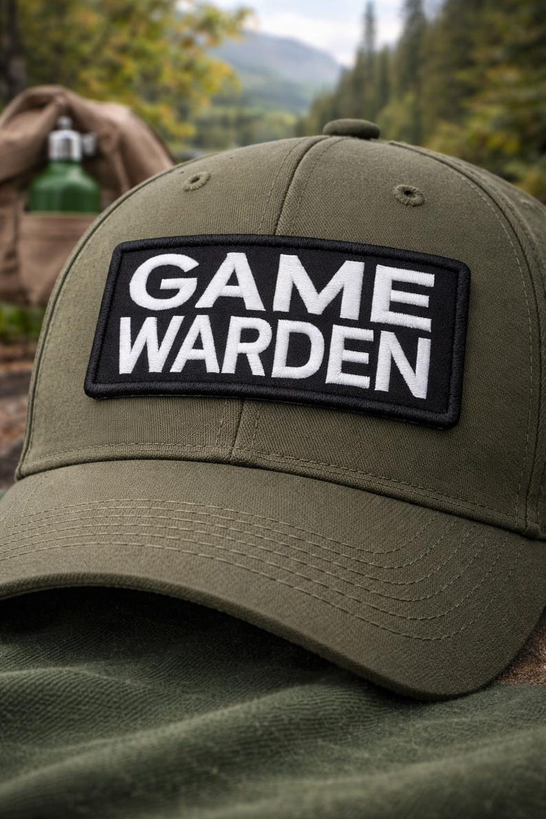 Game Warden Patch/Iron-On Patch/Law Enforcement Gear/Wildlife Officer Badge/Nature Patch/Embroidered Sew-On Appliqué for Clothing Backpack image 2