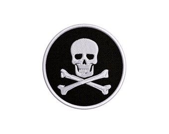 Jolly Roger Pirate Flag Patch Sew-on Iron-on Hook Backing - Etsy