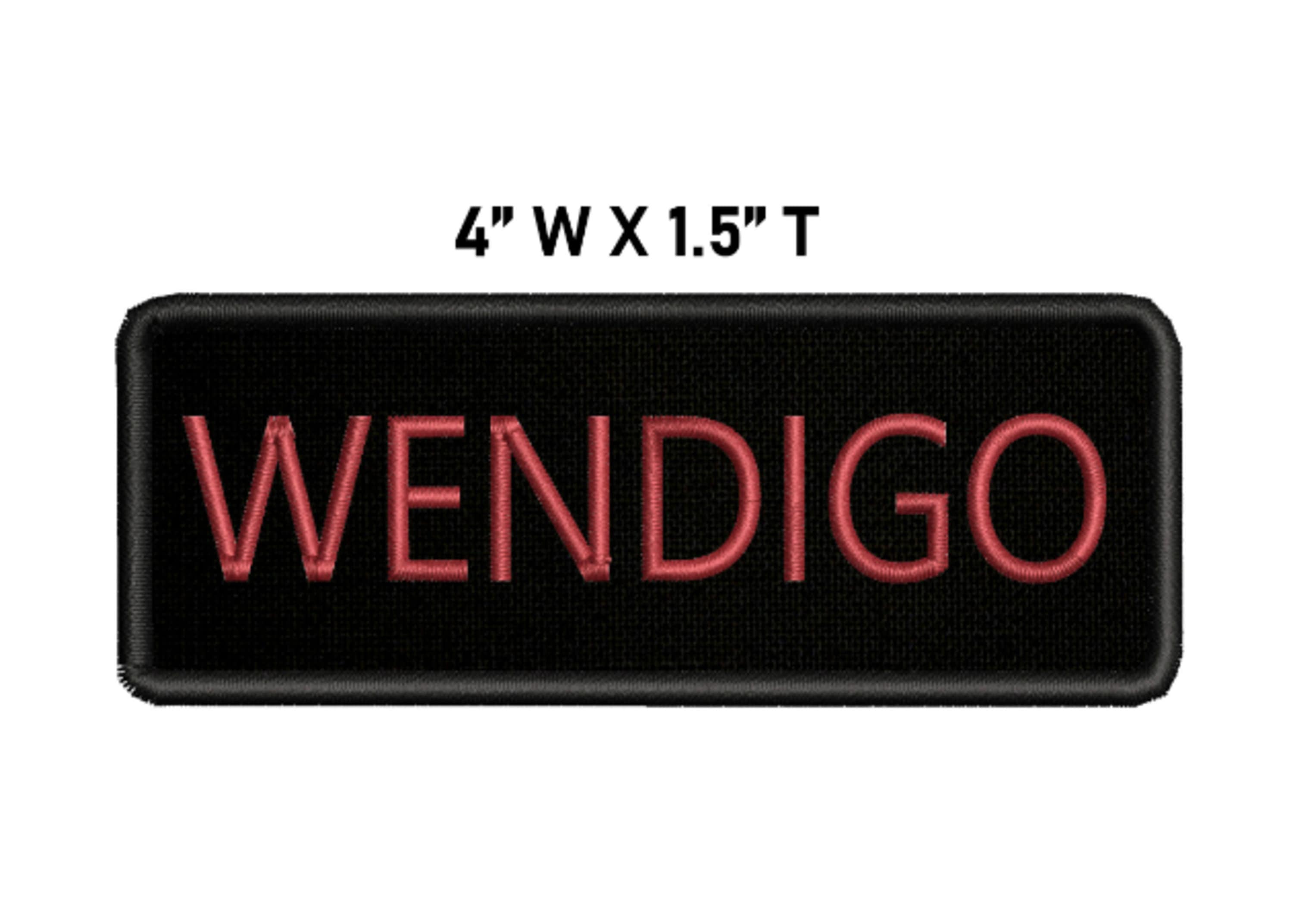 Wendigo Embroidered Patch Iron-on/sew-on/hook Badge Emblem for Vest Jacket  Clothing Denim Costume Name Horror Scary X-files Cryptid Applique -   Ireland
