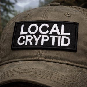 Local Cryptid Patch/Iron-On Patch/Paranormal Badge/Bigfoot Sasquatch Lovers/Embroidered Sew-On Applique for Clothing Vests/Jackets, Backpack