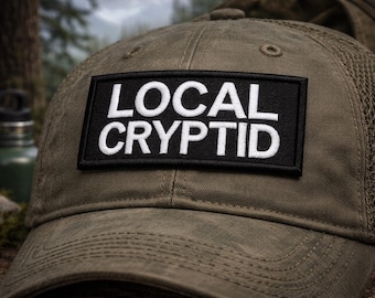 Local Cryptid Patch/Iron-On Patch/Paranormal Badge/Bigfoot Sasquatch Lovers/Embroidered Sew-On Applique for Clothing Vests/Jackets, Backpack