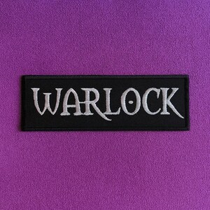 Patch de Bruxo/Classe de Personagem de WoW/Patch Termocolante/Presente para Gamers/Geeks e Nerds/Aplique Bordado para Costurar em Roupas, Jaquetas, Coletes e Mochilas imagem 4