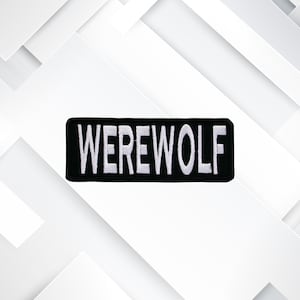 Werewolf Embroidered Patch Iron-On Sew On Custom Badge Name Tag for Vest Jacket Clothing Jeans Hat Backpack - Scary Horror Halloween Costume