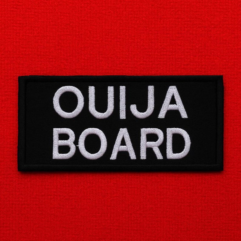 Parche de tablero Ouija/Parche termoadhesivo/Parche paranormal/Parche de bruja/Aplique bordado para coser en mochila, chaqueta o disfraz/Decoración oculta/Gótico imagen 4