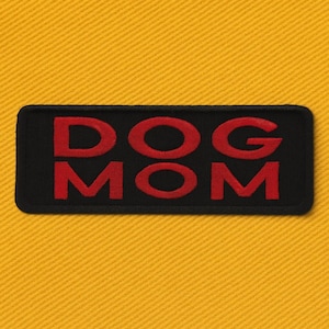 Hund Mama Aufnäher/Patch Aufnäher/Patch für Jacken, Taschen, Kleidung, Westen/Hundeliebhaber Geschenk/Familie Haustier Aufnäher