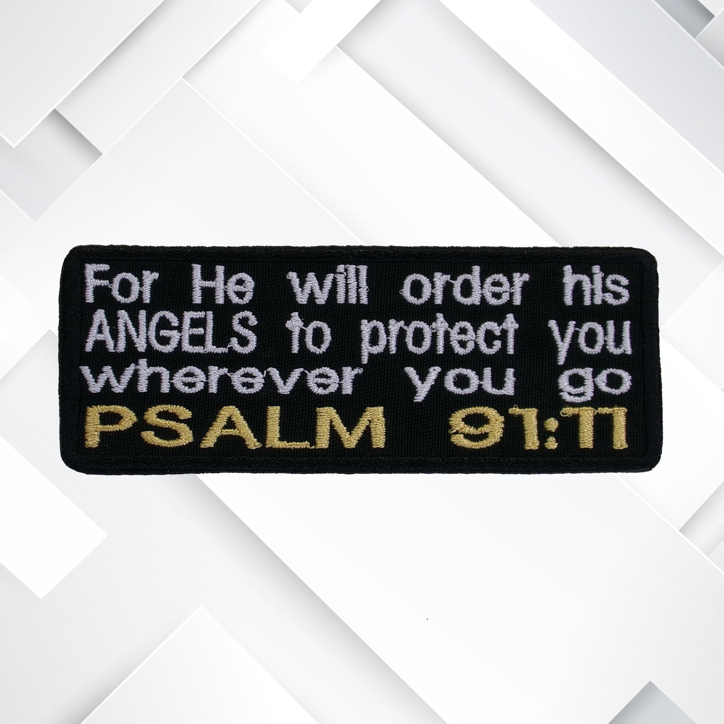 For He will order His angels to protect you wherever you go {Luggage Tag} For He will order His angels to protect you wherever you go {Luggage Tag}