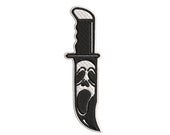 Myers Scream Scary Knife Halloween Costume Patch Embroidered Iron-On Applique, Trick Or Treat Cosplay Ghost Pumpkin Child Kids Spooky Creepy