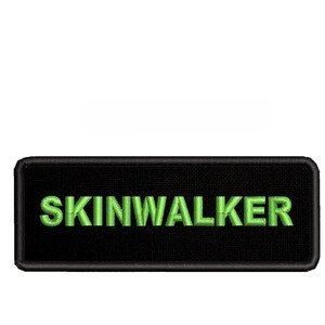 Skinwalker Patch/Iron-On Patch/Cryptid Creatures/Horror Patches/Embroidered Sew-On Applique for Jackets/Vests, Costumes, Clothing, Halloween image 4