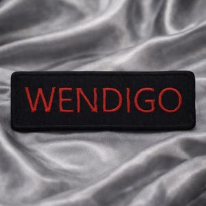Wendigo Patch/Iron-On Patch/Cryptid Fans, X-Files, Paranormal Gift/Embroidered Sew-On Applique for Jackets/Vests, Costumes, Clothing, Gear