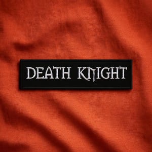 Death Knight-patch/opstrijkpatch/Geeks & Gamers/WoW Character Class/RPG Rollenspel Toon/geborduurde opnaaibare appliqué voor kleding Gear-rugzak