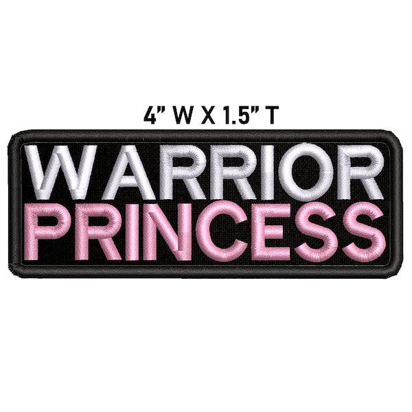 Warrior Princess Embroidered Patch Iron-on/Sew-On/Hook - Emblème d’insigne - Patchs décoratifs pour gilet Veste Vêtements Costume - DIY Applique