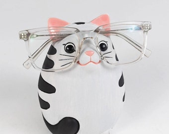 Cat Glasses Holder, Customized Cat Gift, Glasses Holder Animal