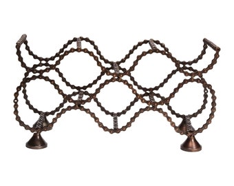 Recycled Bicycle Chain Wine Rack, Metal Wine Rack, Countertop Decor, Popular Mothers Day Gift, Housewarming