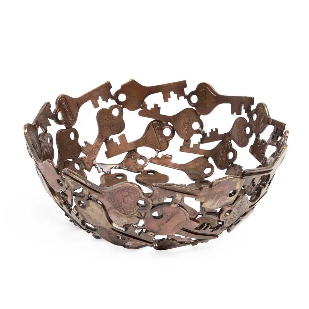 Key Bowl for Entryway, Uniquely Designed, Decorative Key Holder Bowl